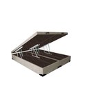 Ver imagem 2 de Base Box Baú Casal Luxo Blindado Bipartido AColchoes Suede Bege 49x138x188