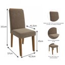 Ver imagem 4 de Conjunto Sala de Jantar Mesa Ana e 8 Cadeiras Tais Cimol