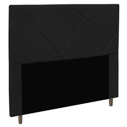 Cabeceira Cama Box Casal King Size Mali 195cm Corano Preto - Abmaza - 1