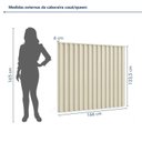 Ver imagem 3 de Cabeceira Casal/Queen Painel Ripado 166cm Vitória
