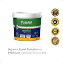 Ver imagem 2 de Rejunte Epoxi Porcelanato Premium Portokoll Branco 1kg