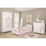 Jogo de Quarto Infantil com Cama e Guarda Roupa e Cômoda Carruagem Sophia - Móveis Estrela - 1