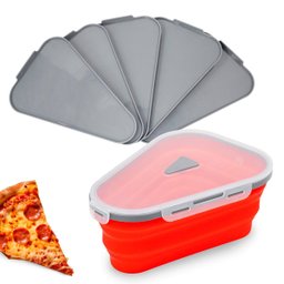 Pote Expansível Silicone Separador Pizza Vermelho 25,5cm - 1 Pote Expansível Silicone Separador Pizza Vermelho 25,5cm - 1