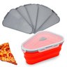 Pote Expansível Silicone Separador Pizza Vermelho 25,5cm - 1