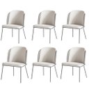 Ver imagem 1 de Kit 6 Cadeiras Tay Para Sala de Jantar ou Espaço Gourmet-Tecido-Costas Linho 60-Frente Linho 22 GAT