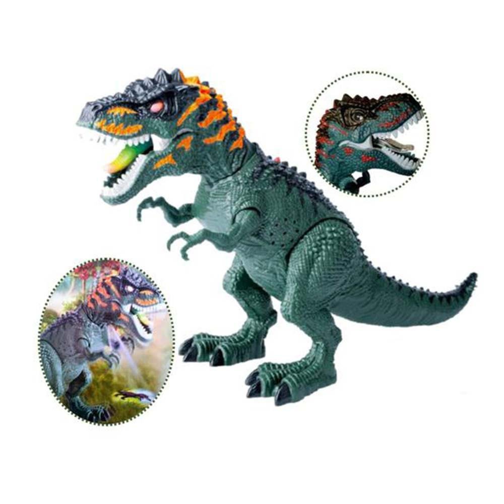 Figura Eletrônica - Dinossauro - Tiranossauro - Verde - DM Toys - 2
