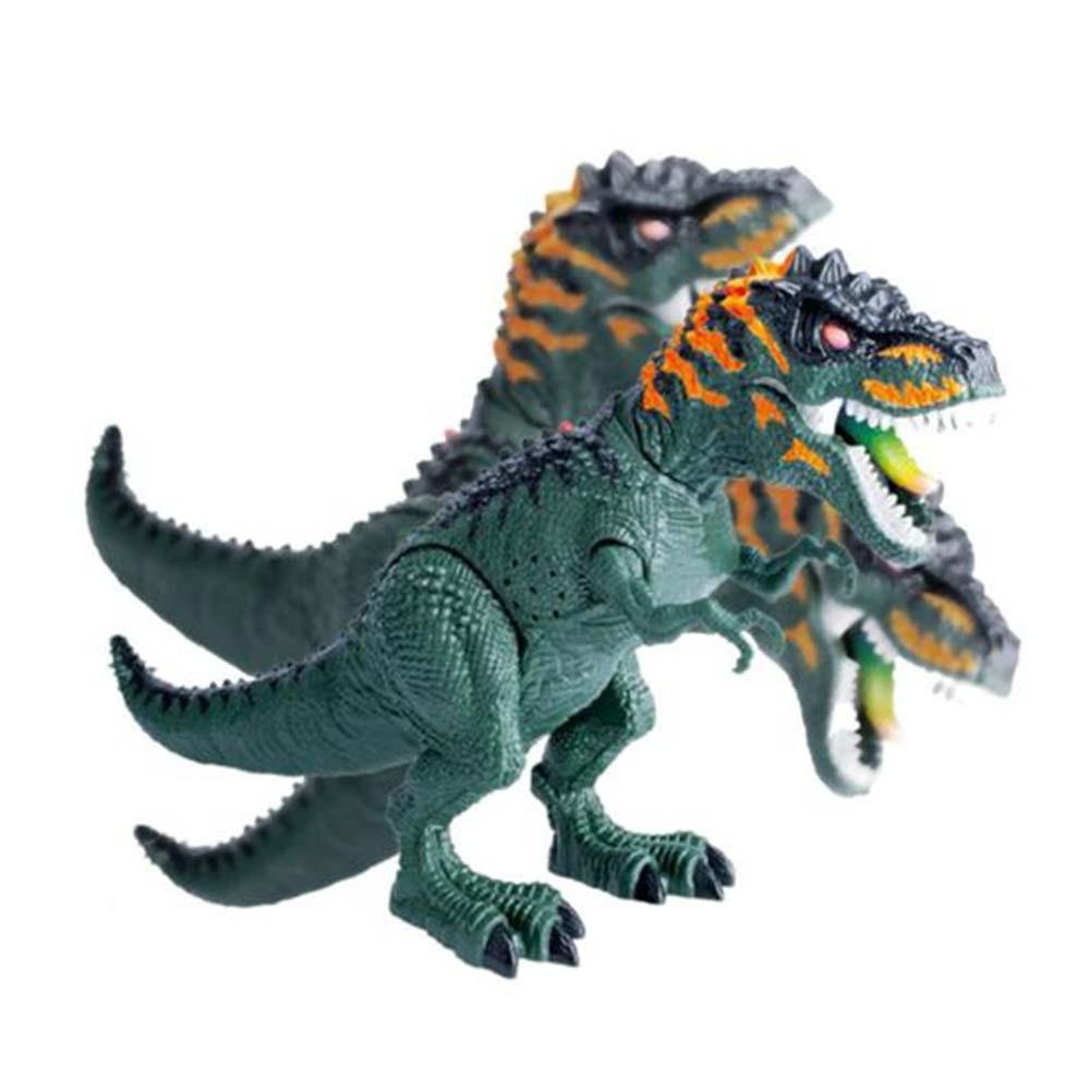 Figura Eletrônica - Dinossauro - Tiranossauro - Verde - DM Toys - 3