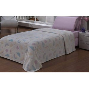 Manta Flannel Infantil Shine 1,50x2,20 Andreza - Rainbow Rose