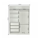 Ver imagem 5 de Guarda-Roupa Solteiro 2 Portas 3 Gavetas Rc2002