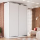 Ver imagem 1 de Guarda-roupa 2 Portas de Correr 3 Gavetas Aura