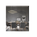 Ver imagem 3 de Lustre de Led Luminária Moderna Espinha de Peixe 3 Cores Controle Remoto 100w - Brinovar