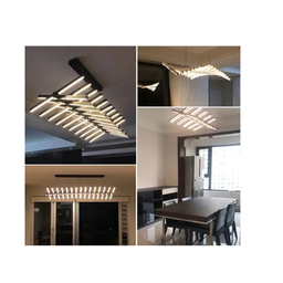 Lustre de Led Luminária Moderna Espinha de Peixe 3 Cores Controle Remoto 100w - Brinovar - 5