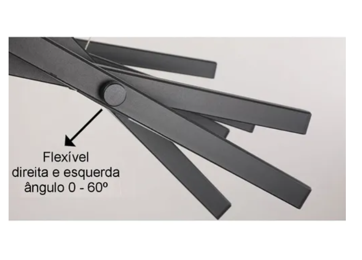 Lustre de Led Luminária Moderna Espinha de Peixe 3 Cores Controle Remoto 100w - Brinovar - 6
