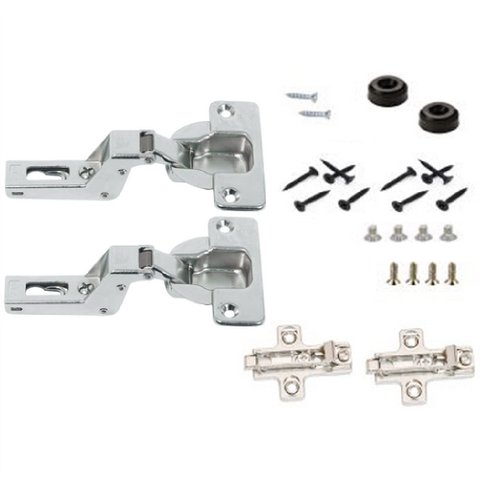 Conjunto 02 Dobradiças 40mm 95º de Embutir para Porta Escamoteável 19 a 32mm Hafele 01 Kit