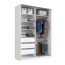 Ver imagem 5 de Guarda-roupa 2 Portas de Correr 1 com Espelho 3 Gavetas Aura