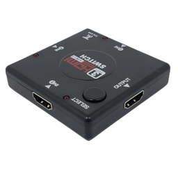 Hub Switch HDMI 3 Entradas 1 Saida PC Notebook PS3 Xbox DVD HDTV Tolvia/Xtrad 3 em 1 - 4