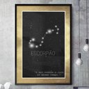 Ver imagem 1 de Quadro Decorativo Signo Constelação Escorpião-34x49Cm