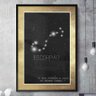 Quadro Decorativo Signo Constelação Escorpião-34x49Cm - 1