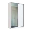Ver imagem 2 de Guarda-Roupa Infantil 2 Portas de Correr 1 com Espelho 3 Gavetas Elara Branco
