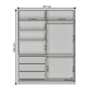 Ver imagem 4 de Guarda-Roupa Solteiro 1 Espelho 2 Portas 3 Gavetas Rc 2004