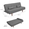 Sofá Cama Silver Linho Cinza Grafite 1,92 - Speciale Home - 6