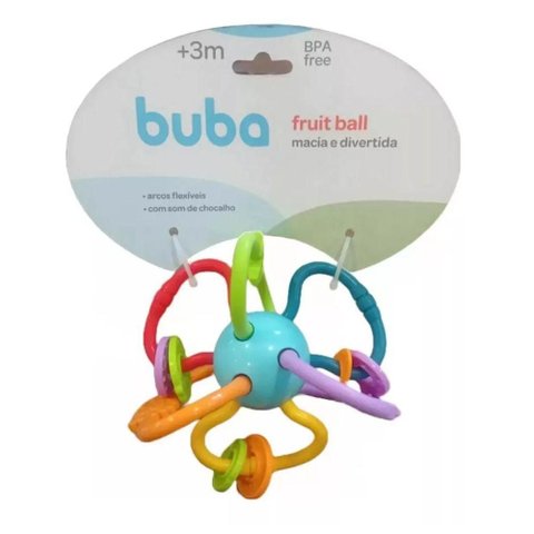 Chocalho e Mordedor Fruit Ball Buba Ref:15298 6 Meses +