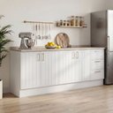 Ver imagem 1 de Cozinha Planejada 2 Peças 2 Balcões com Tampo Marselha CabeCasa MadeiraOriginals Branco