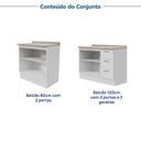 Ver imagem 6 de Cozinha Planejada 2 Peças 2 Balcões com Tampo Marselha CabeCasa MadeiraOriginals Branco