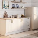 Ver imagem 2 de Cozinha Planejada 2 Peças 2 Balcões com Tampo Marselha CabeCasa MadeiraOriginals Branco