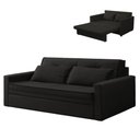 Ver imagem 1 de Sofá Cama Casal 2 Lugares Quarto Sala Kitnet Sleep Marrom Escuro- Larbelle