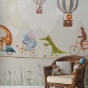 Ver imagem 1 de Painel de Parede em Tecido Bella Janela 2,90mx3,20m Kids Circo