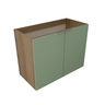 Gabinete de Banheiro sem Cuba Vittare 79,6cm Estilare Gab5002 Carvalho/verde - 2