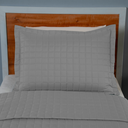 Ver imagem 3 de Kit Colcha Cobre Leito Matelado Solteiro 2 Peças Copacabana 300 Fios Cinza