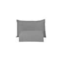 Ver imagem 7 de Kit Colcha Cobre Leito Matelado Solteiro 2 Peças Copacabana 300 Fios Cinza