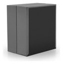 Ver imagem 3 de Base Box para Cama Juvenil Dobrável Suede 188x78cm Bipartido - Cinza
