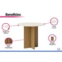 Ver imagem 4 de Mesa Jantar Lana Redonda 90cm Cinamomo/Off White Henn