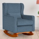 Ver imagem 5 de Poltrona Aurora Pés em Balanço Linho Cores - DS Estofados Azul