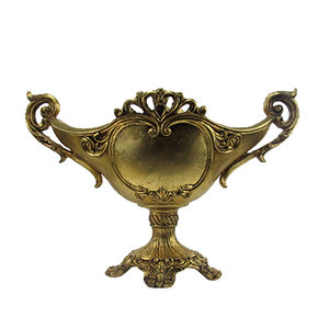 Centro de Mesa Abu Dhabi Dourado - 34x49x22cm Prime Home Decor