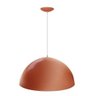 Pendente Onix Poptem meia esfera 30cm cobre e branco - 1