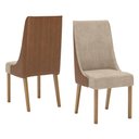 Ver imagem 4 de Mesa de Jantar Mavi 150 C. Vidro 8 Cad. Ivy Caramelo/creme - Henn