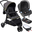 Ver imagem 1 de Carrinho com Moises Bebe Conforto Base Burigotto Cr3 Gray Neon