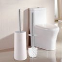 Ver imagem 6 de Lixeira 8l com Tampa Click Retangular + Escova Sanitária com Suporte para Banheiro | Astra