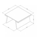 Ver imagem 3 de Mesa de Centro Quadrada Nobu Appunto