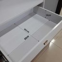 Ver imagem 4 de Guarda Roupa Casal Theo 3 Portas de Correr 6 Gavetas MDF com Espelho Naturale Bom Pastor Móveis