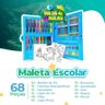 Maleta Escolar + Oculos + Lousa Magica Lcd Borracha Qualidade Premium Menino Lapis Cor - 3