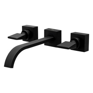 Misturador Parede Bica Alta Preto Fosco Prima 210 Fani