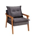 Ver imagem 2 de Poltronas Decorativa Munique Evidence Suede Cinza