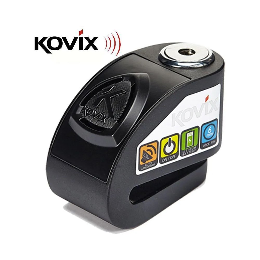 Trava Disco Com Alarme Kovix Cadeado Antifurto Kd6 3 Chaves Para Moto ...