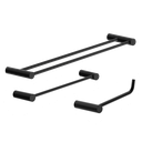 Ver imagem 1 de Kit de Acessórios para Banheiro Preto Fosco 3 Peças 2040or Grego Metal