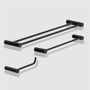 Ver imagem 3 de Kit de Acessórios para Banheiro Preto Fosco 3 Peças 2040or Grego Metal